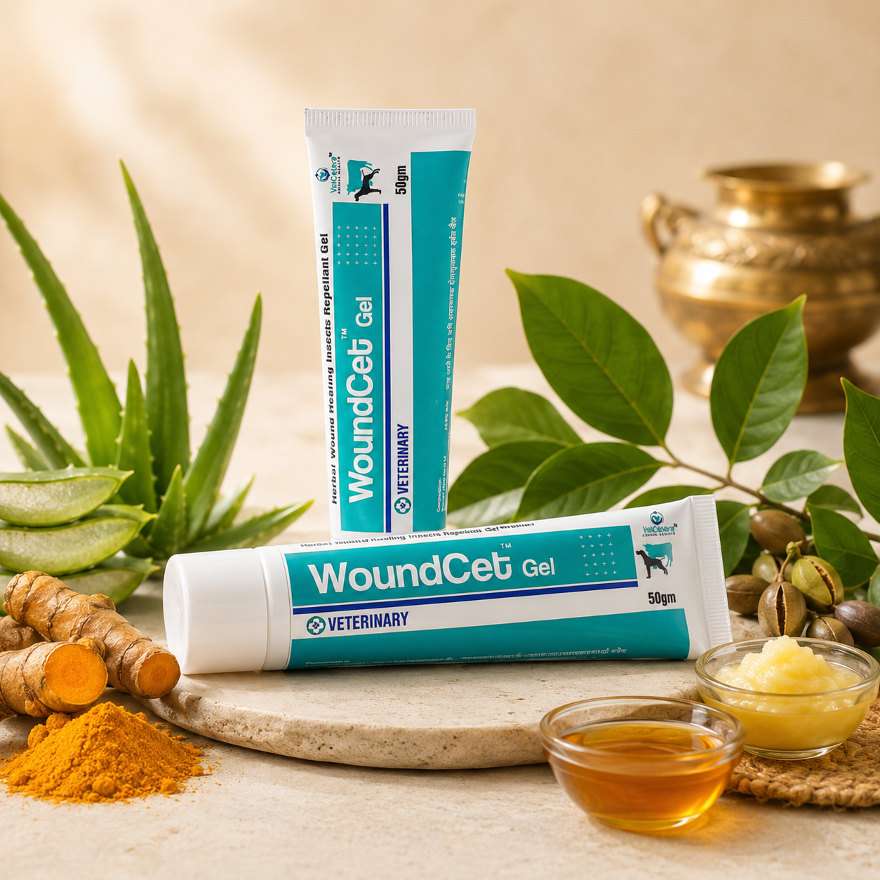 Woundcet | Ayurvedic Wound Healing Gel 50g | Pack of 2