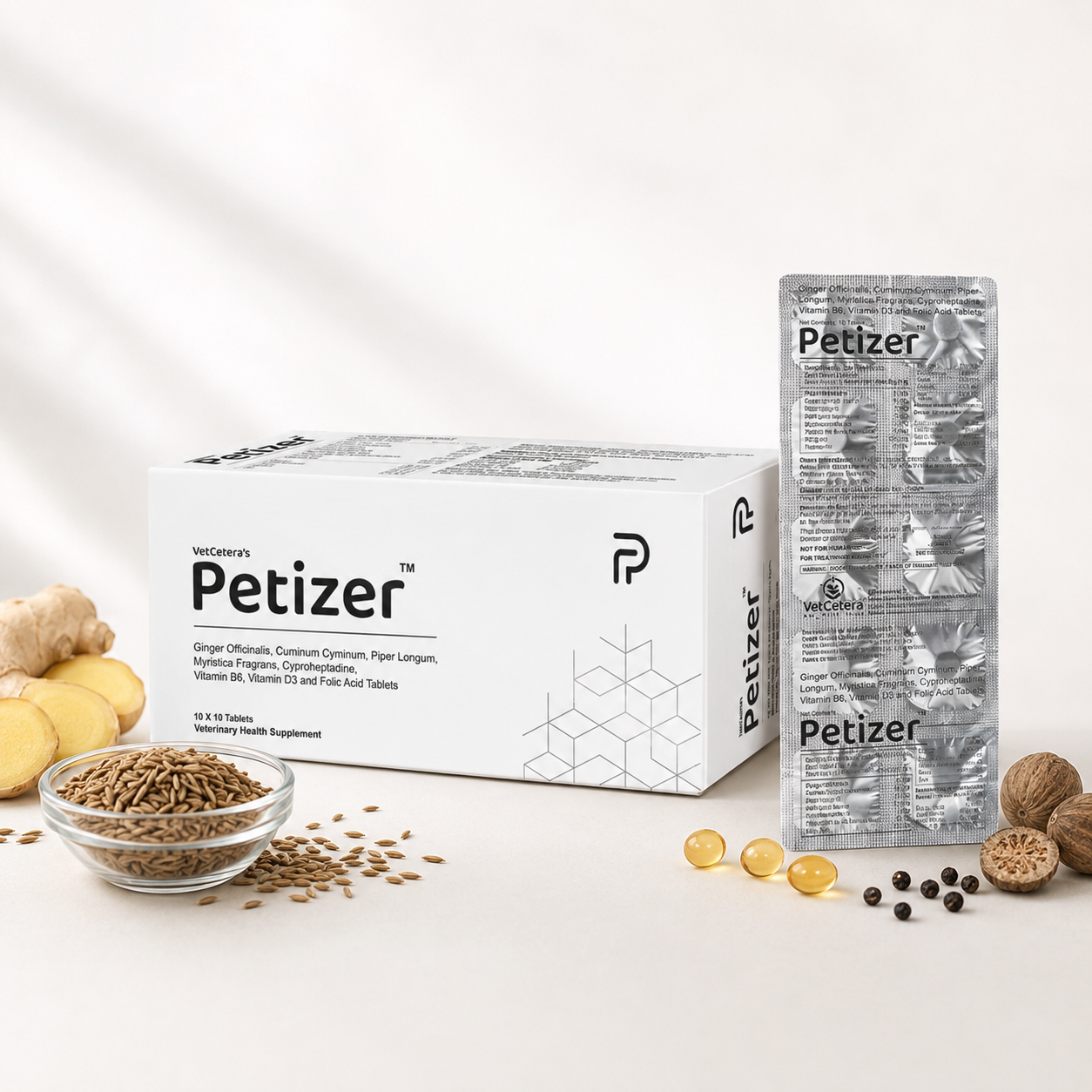 Petizer | Pet Nutraceutical Tablets | Digestive, Immunity & Appetite Support for Pets