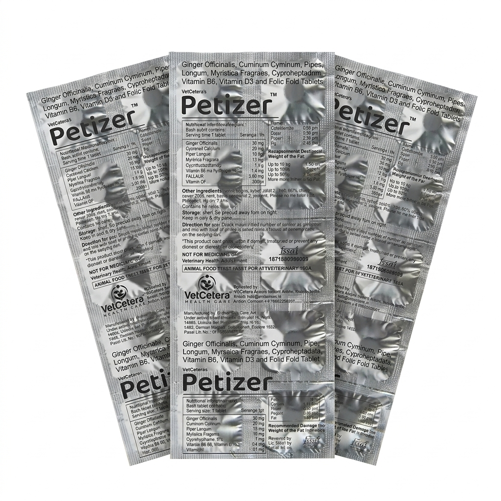 Petizer | Pet Nutraceutical Tablets | Digestive, Immunity & Appetite Support for Pets